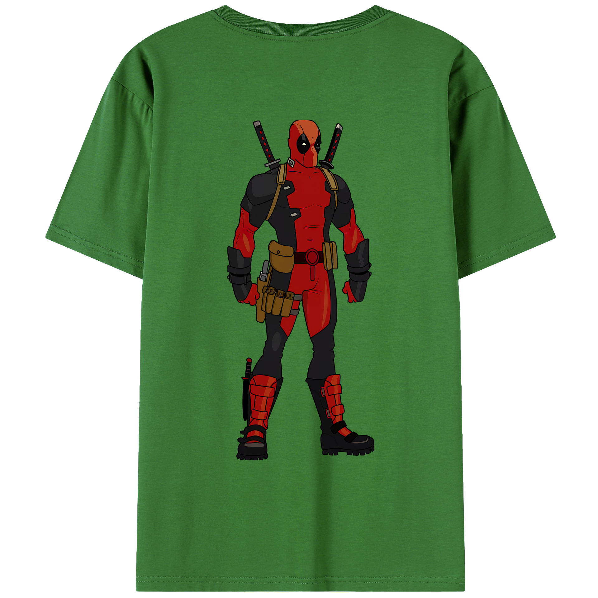 （画像用） Deadpool デッドプール レディース半袖Tシャツ(バックプリント)